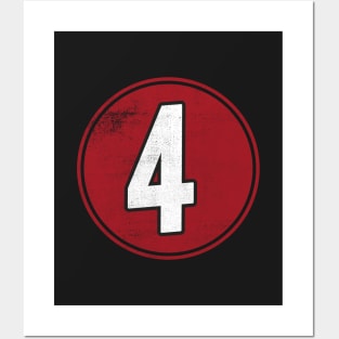 Number Four 4 Posters and Art